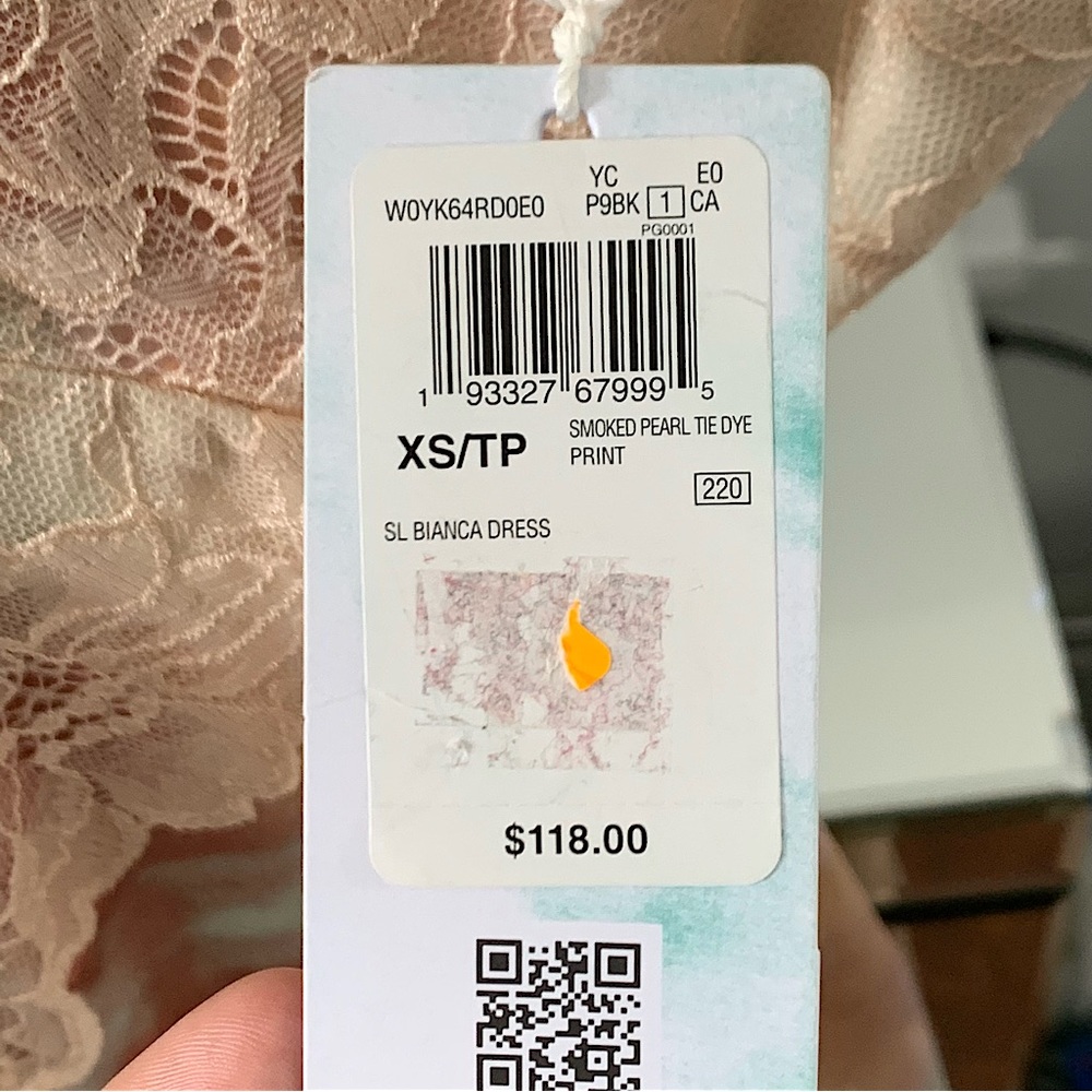 GUESS | Smoked pearl tie dye Bianca dress - Picture 11 of 11